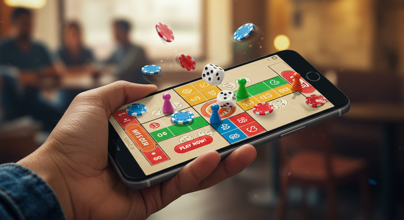 Ludo board and pieces